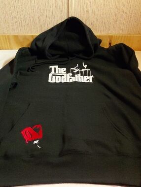 The Godfather Don Vito Men's Black Hoodie, NWOT, Size M